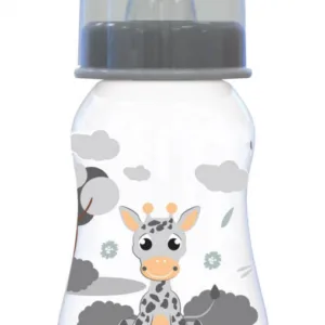 Biberon cu capac Lorelli 0 luni+ 125ml Giraffe Ice Grey