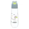 Biberon cu capac in relief si tetina silicon Lorelli Baby Care Animals 250 ml 0+ Mint Green
