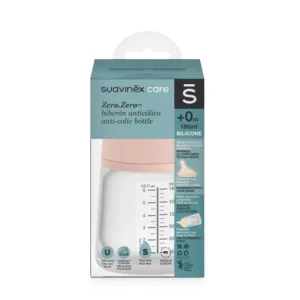 Biberon cu debit lent Zero 180 ml Suavinex