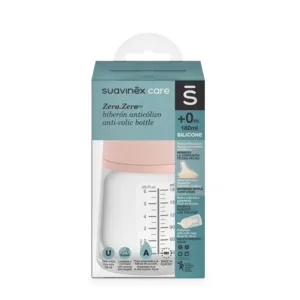 Biberon cu debit variabil Zero 180 ml Suavinex