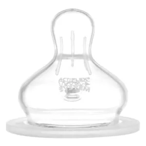 Biberon cu gat larg Unisex PP 260 ml tetina silicon ortodontica