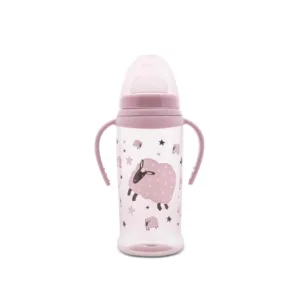 Biberon cu manere Lorelli My Friend 350 ml Mellow Rose