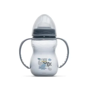 Biberon cu manere My Friend tetina moale din silicon 0 luni+ 250 ml Cameo Blue