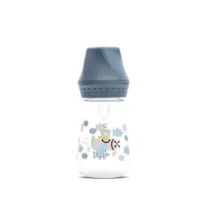 Biberon cu tetina de silicon Lorelli My Friend 125 ml Cameo Blue
