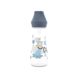 Biberon cu tetina de silicon Lorelli My Friend 250 ml Cameo Blue