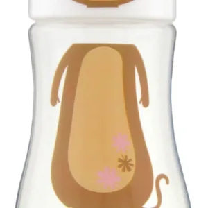 Biberon cu tetina silicon Primii Pasi 275 ml Maimuta