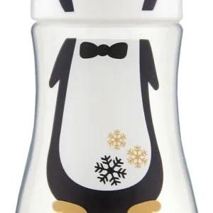 Biberon cu tetina silicon Primii Pasi 275 ml Pinguin