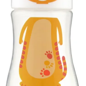 Biberon cu tetina silicon Primii Pasi 275 ml Tigru