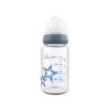 Biberon de sticla cu tetina anticolici Lorelli Baby Care Stars 120 ml 0+ Moonlight Blue