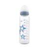 Biberon de sticla cu tetina anticolici Lorelli Baby Care Stars 240 ml Moonlight Blue