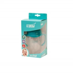 Biberon din sticla 120 ml cu gat larg U-Grow A-1055