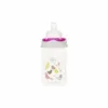 Biberon gat larg Minut Baby cu tetina silicon 150 ml roz