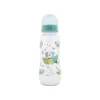 Biberon polipropilena cu tetina de silicon Lorelli Baby Care 250 ml Aqua Blue S 0+