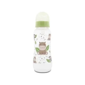 Biberon polipropilena cu tetina de silicon Lorelli Baby Care 250 ml Fresh Green S 0+