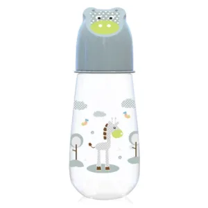 Biberon polipropilena cu tetina silicon Lorelli Baby Care Animals 125 ml 0+ Mint Green