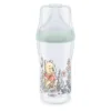 Biberon polipropilena cu tetina silicon si control de temperatura Nuk PM 260 ml 3 luni + M Disney Winnie The Pooh