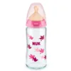 Biberon sticla Nuk control temperatura cu tetina latex 240 ml 0-6 luni