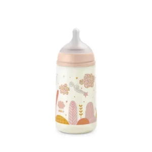 Biberon tetina fiziologica SX Pro Dreams debit mediu 270 ml piersica
