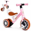 Bicicleta 2 in 1 cu pedale detasabile 2 ani+ Ecotoys Roz greutate admisa 30 kg