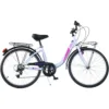 Bicicleta Dino Bikes City Summertime alb 24 inch de la 9 ani