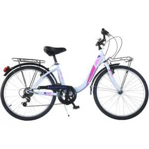 Bicicleta Dino Bikes City Summertime alb 26 inch