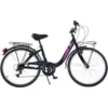 Bicicleta Dino Bikes City Summertime negru 24 inch de la 9 ani