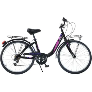 Bicicleta Dino Bikes City Summertime negru 26 inch