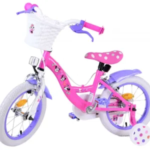 Bicicleta EL Minnie Mouse 14 inch Bow Tie pentru copii cu varsta cuprinsa intre 3