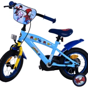 Bicicleta EL Spidey si prietenii 12 inch pentru copii cu varsta cuprinsa intre 3 si 4.5 ani