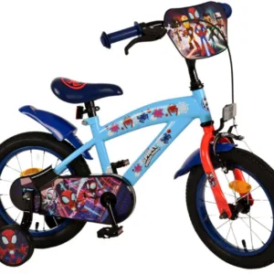 Bicicleta EL Spidey si prietenii 14 inch pentru copii cu varsta cuprinsa intre 3