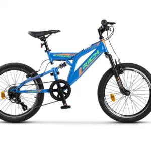 Bicicleta MTB-FS Rich Alpin R2049A AlbastruVerdePortocaliu