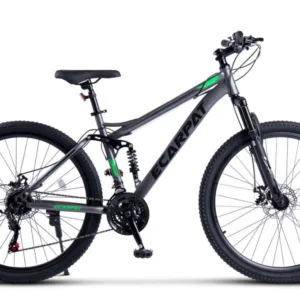 Bicicleta MTB Full-Suspension E-Carpat E2660A GriNegruVerde