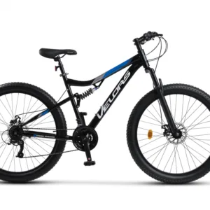 Bicicleta MTB-Full Suspension Fat Bike Velors Dynamic V27304AG NegruAlbastruGri