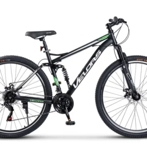 Bicicleta MTB Full-Suspension Velors Matador V2960G NegruAlbVerde