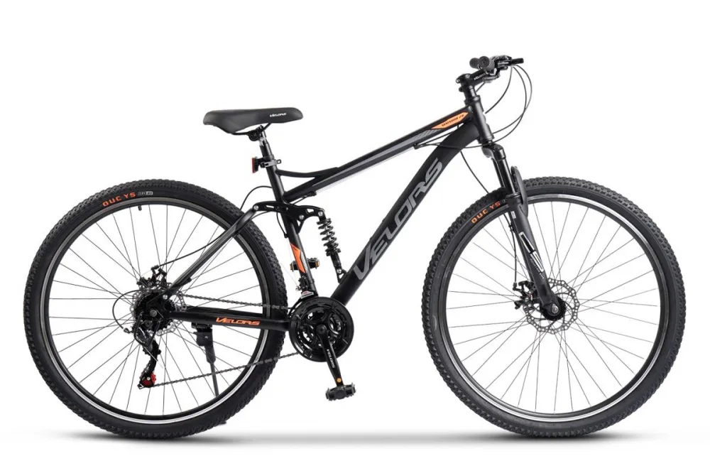 Bicicleta MTB Full-Suspension Velors Matador V2960G NegruGriPortocaliu