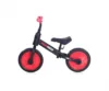 Bicicleta copii 2 in 1 cu pedale si roti auxiliare black  red 11 inch