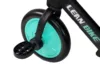 Bicicleta copii 3 in 1 cu pedale si roti ajutatoare pentru copii negru-turcoaz LeanToys 7679