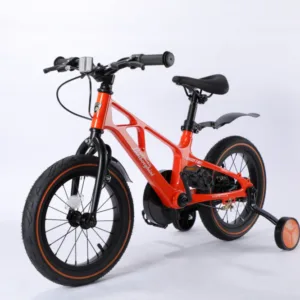 Bicicleta copii Lamborghini cadru magneziu portocalie 14 inch