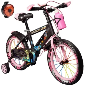 Bicicleta copii cu far spate inclus