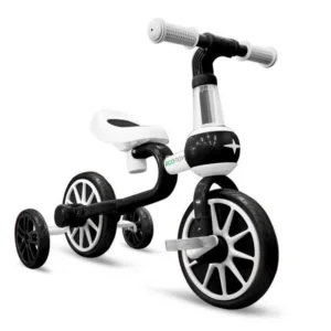 Bicicleta copii cu roti ajutatoare Ecotoys LC-V1311 alb cu negru