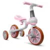 Bicicleta copii cu roti ajutatoare Ecotoys LC-V1311 roz