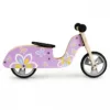 Bicicleta copii din lemn fara pedale Ecotoys LC-V1330 Violet cu fluturasi