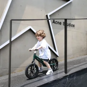 Bicicleta copii fara pedale Balance bike Qplay Racer Verde de la 3 ani pana la 30 kg