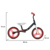Bicicleta copii fara pedale Byox Zig-Zag Red 12 inch