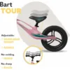 Bicicleta copii fara pedale Lionelo Bart Tour Pink Bubblegum 12 inch