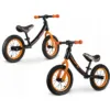 Bicicleta copii fara pedale Ricokids 760101 negru - portocaliu 12 inch
