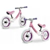 Bicicleta copii fara pedale Ricokids 760102 alb - roz 12 inch