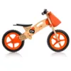 Bicicleta copii fara pedale din lemn Joy Ride Balance Orange 12 inch