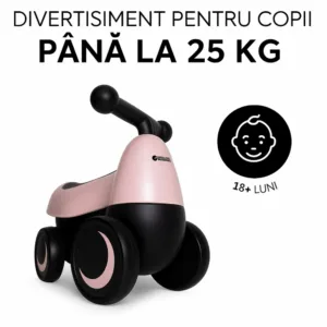 Bicicleta fara pedale Hauck Ride On 1st Ride Four Matt Pink 18 luni+