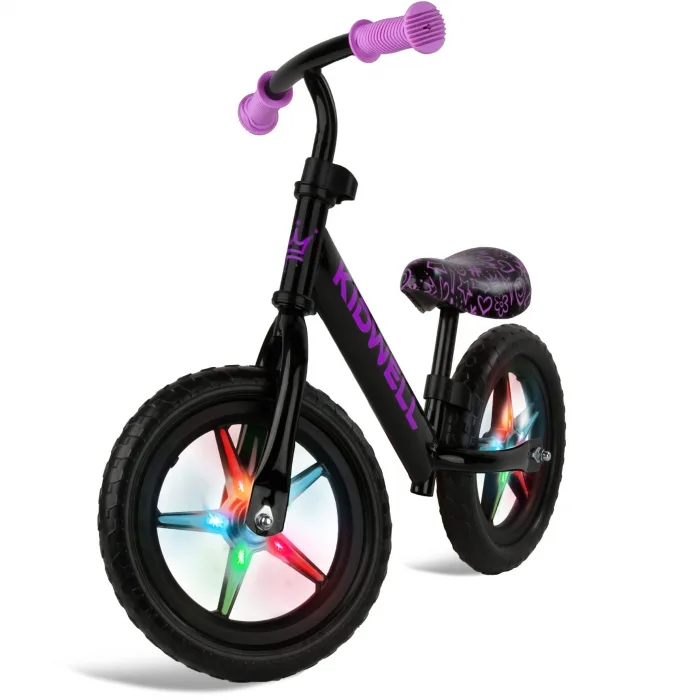 Bicicleta fara pedale Kidwell Rebel Neon Pink